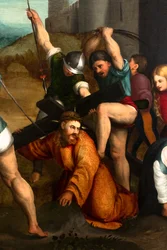 Oppstigningen til Golgata, detalj, ca. 1535–1534 (olje på lerret)