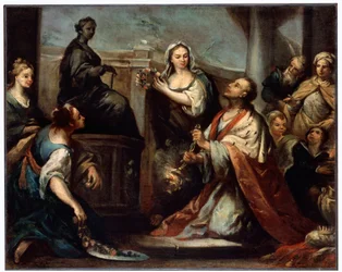 Kong Salomos avgudsdyrkelse, c1739