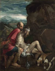 Den barmhjertige samaritan, ca. 1550-70