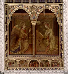 Annunciation.Den Hellige Ånds due. (Maleri
