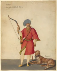 En Azappo-bueskytter med en gepard