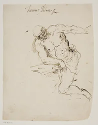 Knelende St. Jerome leser