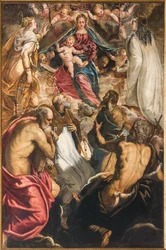 Madonna med spedbarnet Jesus og de hellige
