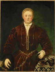 Portrett av en ung dame (maleri på lerret)