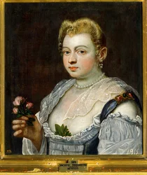 Portrett av en ukjent dame … (maleri på lerret)