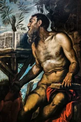 Sankt Andreas og Sankt Hieronymus, ca. 1551–52 (olje på lerret)