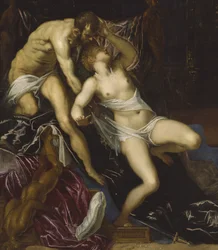 Tarquin og Lucretia, ca. 1578-80 (olje på lerret)