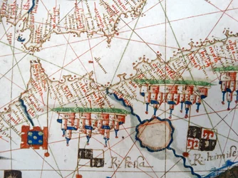 Renessansekart over Europa, Jacopo Russo (etter) 1528