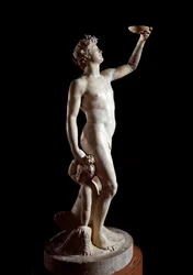 Bacchus (Bacco). Skulptur av Jacopo Sansovino (Jacopo Tatti) (1486-1570). Marmor. 1510. Høyde: 146 cm. Palazzo Bargello, Firenze
