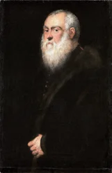 Portrett av en hvitskjegget mann Portrett av kong Sigismund II Augustus (1520–1572)