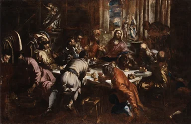 Jacopo Tintoretto Nattverden (studie til San Trovaso Nattverden)