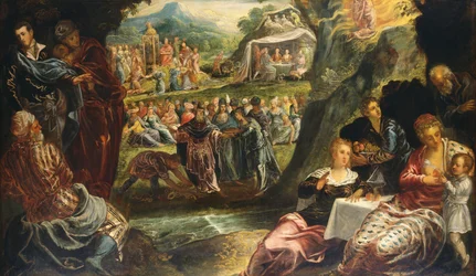 Tilbedelsen av gullkalven, ca. 1594.