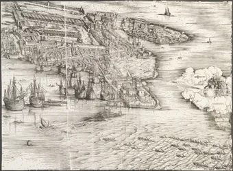 Utsikt over Venezia [blokk til høyre], 1500.