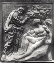 Skapelsen av Adam, panel fra Porta Magna, ca. 1430 (marmor)