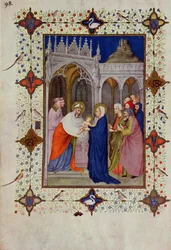 MS 11060-11061 Timer av Notre Dame: Ingen, presentasjonen i tempelet, fra 