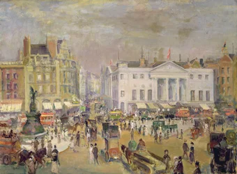 Piccadilly Circus, ca. 1908–9 (olje på lerret)