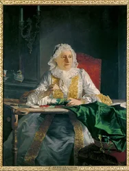 Portrett av Mme. Antoine Crozat … (maleri på lerret)