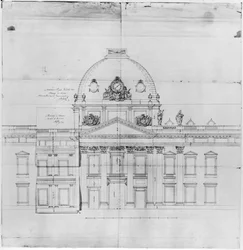 Design for Ecole Militaire i Paris, 1769