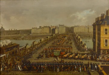 Det keiserlige opptoget på vei til kroningsseremonien den 2. des. 1804, 1805.