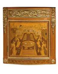 Detalj av en Louis XVI-kommode, ca. 1770-75
