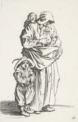 En mor og hennes tre barn, fra The Beggars (La mere et ses trois enfants)