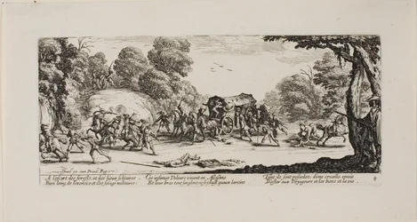 Attack on the Coach, plate åtte fra The Miseries of War