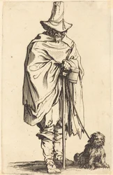 Tigger med hund, ca. 1622.