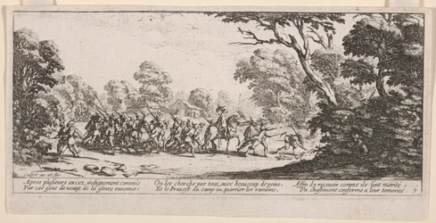Discovery of the Malefactors, illustrasjon fra The Large Miseries of War