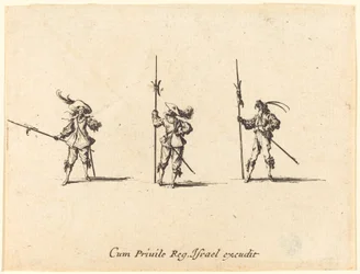 Drill med hellebarder, 16341635.