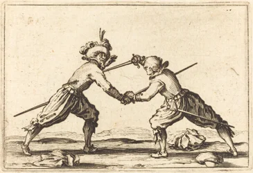 Duell med sverd, ca. 1622.