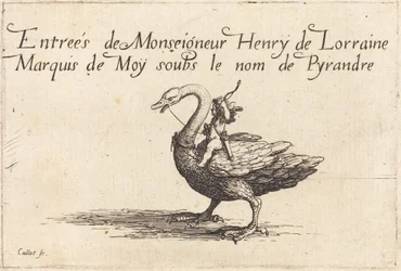Inntreden av Monseigneur Henry de Lorraine, Marquis de Moy, under navnet Pirandre