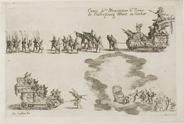 Inntreden av monseigneur prinsen av Phalsbourg, forsvarer i kampen, fra kampen ved barrieren