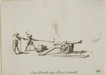 Firing the Canon, plate tolv fra The Military Exercises