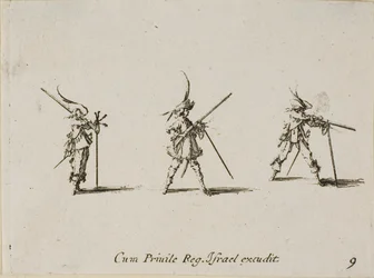 Firing the Musket, plate ni fra The Military Exercises