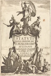 Frontispice for "Statutter of the Order of the Knights of Saint Stephen"