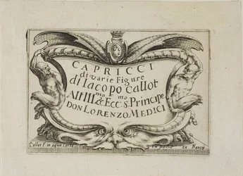 Frontispiece, fra Capricci di varie figure (Lupikene) - Nancy-settet