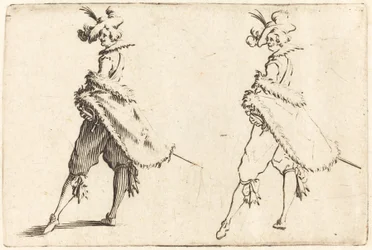 Gentleman sett fra siden, ca. 1622.