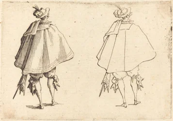 Gentleman in Large Mantle, sett bakfra