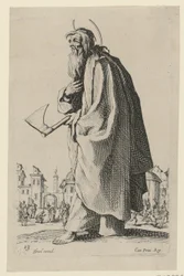 Den hellige Taddeus eller den hellige Judas, blad 16 fra serien «Jesus, de tolv apostlene og Maria»