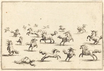 Hester som løper