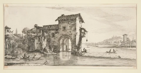 Le moulin a eau (Møllen på vannet), fra Landscapes for Giovanni de Medici