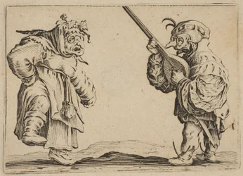 Les Danseurs au Luth Danserne med en lut, fra Les Caprices Series B, The Nancy Set, 1617-20.