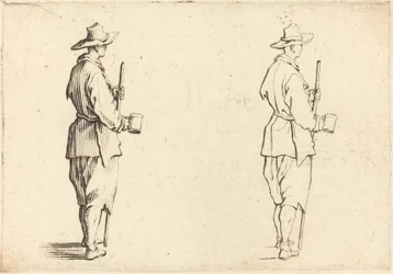 Bonde med en kopp, ca. 1617.