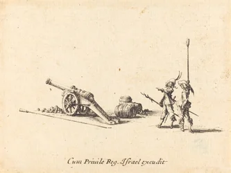 Forbereder på å skyte kanonen, 16341635.
