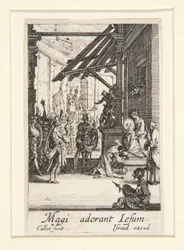 The Adoration of the Magi, no. 8 fra The Life of the Virgin