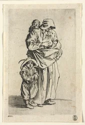 Tiggerne: En mor og hennes tre barn, ca. 1623.