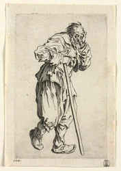 The Beggars: Beggar Leaning on a Stick, ca. 1623.