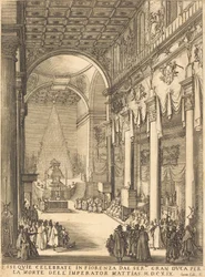 Katafalken til keiser Mathias, 1619.