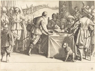 Ansettelsen av troppene, ca. 1614.