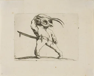The Masked Man with Twisted Legs, fra Varie Figure Gobbi